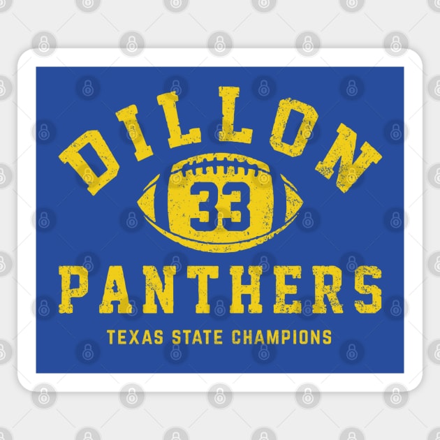 Dillon Panthers #33 Texas State Champions Sticker by BodinStreet